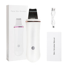 Load image into Gallery viewer, Ultrasonic Skin Scrubber Electric Facial Cleansing