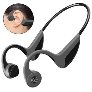 Fone de ouvido Bluetooth 5.0 fone de condução óssea  sem fio esportes fones de ouvido handsfree