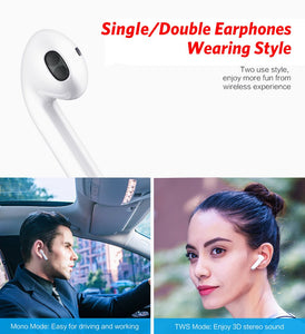 Fone Bluetooth Twins Classic Earbuds