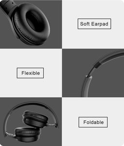 Pro Bluetooth Headphones com HiFi Stereo e Cancelamento de Ruídos