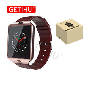 Smart Watch GETIHU DZ09 para iPhone Samsung Bluetooth com SIM Card e Camera