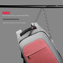 Load image into Gallery viewer, Mochila Feminina Anti-Furto Resistente à Água com Porta-Laptop