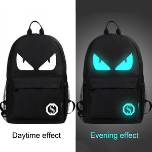 Mochila Luminosa Anti-Roubo com Carregamento USB e Espaço para Laptop