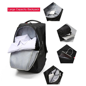 Mochila Anti-Furto para Laptop 15 e 17" com carregador USB