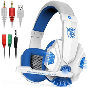 Headset com Luz de Led Stereo Surround com Cancelamento de Ruído