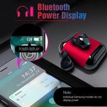 Load image into Gallery viewer, Fone Bluetooth TOMKAS Headset com Microfone e Caixa de Carregamento