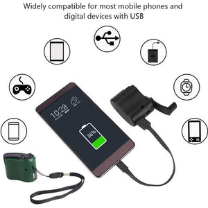 Carregador Manual de Emergência para Smartphone - Girou, carregou!