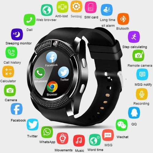 Smart Watch com Câmera e Sim Card PK DZ09 Android