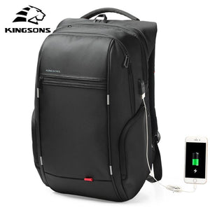 Mochila Anti-Furto para Laptop 15 e 17" com carregador USB